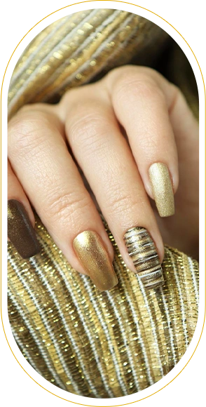 Nail Gold Ombre Manicure